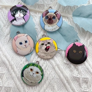 Jewelry Making Pendants - 10 adet çizgi film hayvan kedi