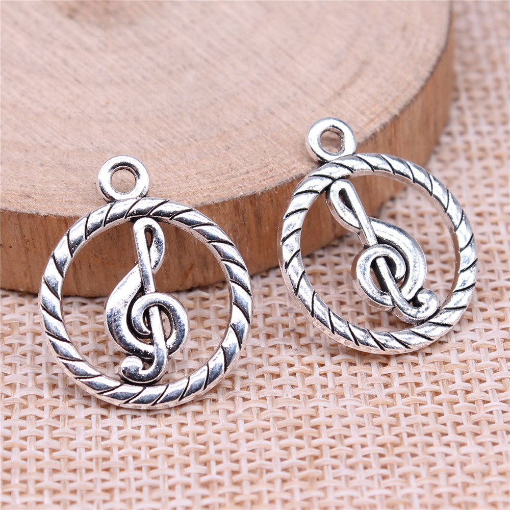 Jewelry Making Notes - 20 adet 22x18mm (0.87x0.71 inç) Antik