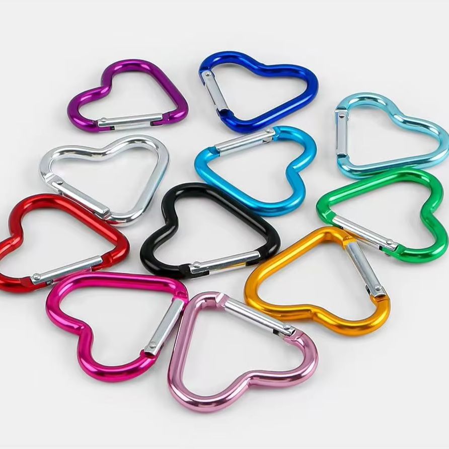Jewelry Making Necklaces - 5 adet alüminyum alaşımlı renkli kalp