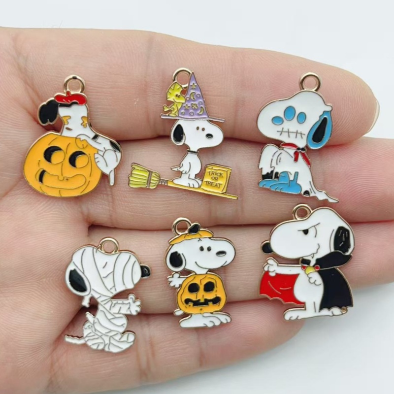 Jewelry Making Pendants - 10 Adet Sevimli Cadılar Bayramı Karikatür