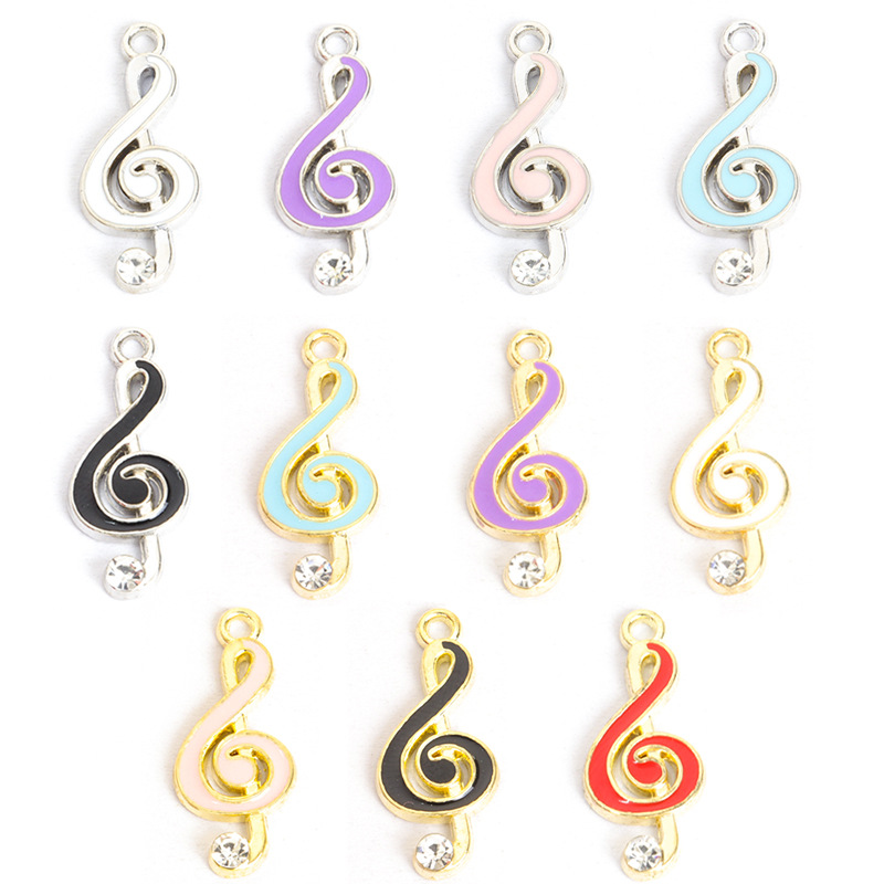 Jewelry Making Notes - 100 adet/grup müzik notası Kolye Charm