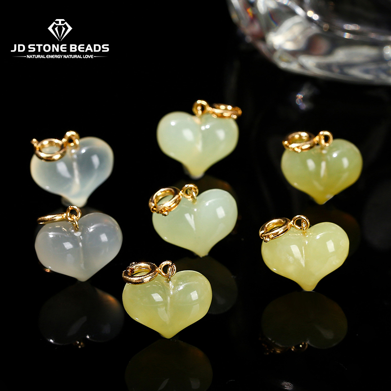 Jewelry Making Light - 1 adet doğal taş açık yeşil
