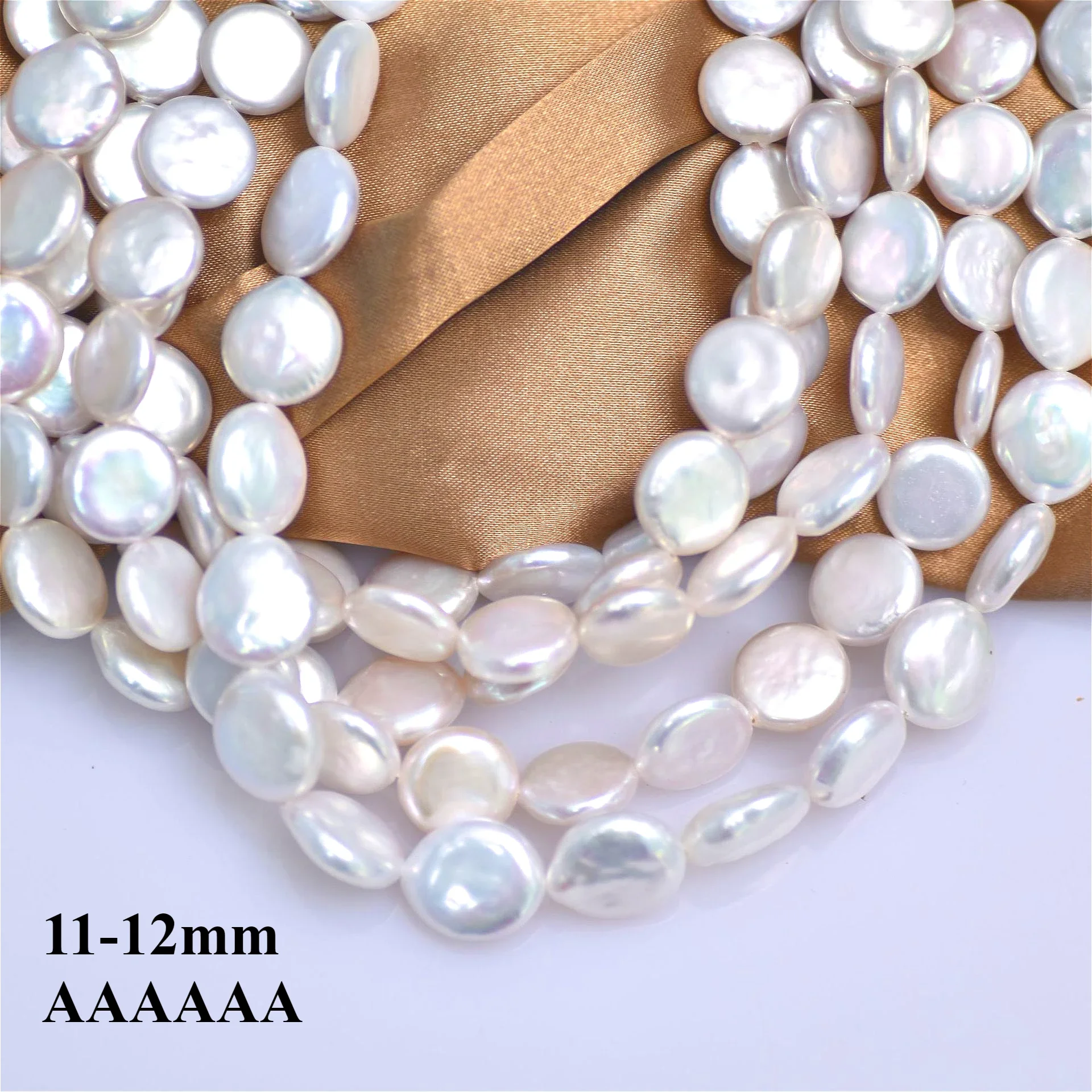 Jewelry Making The Well - 11-12mm 6A Doğal Radyant Tatlısu Beyaz