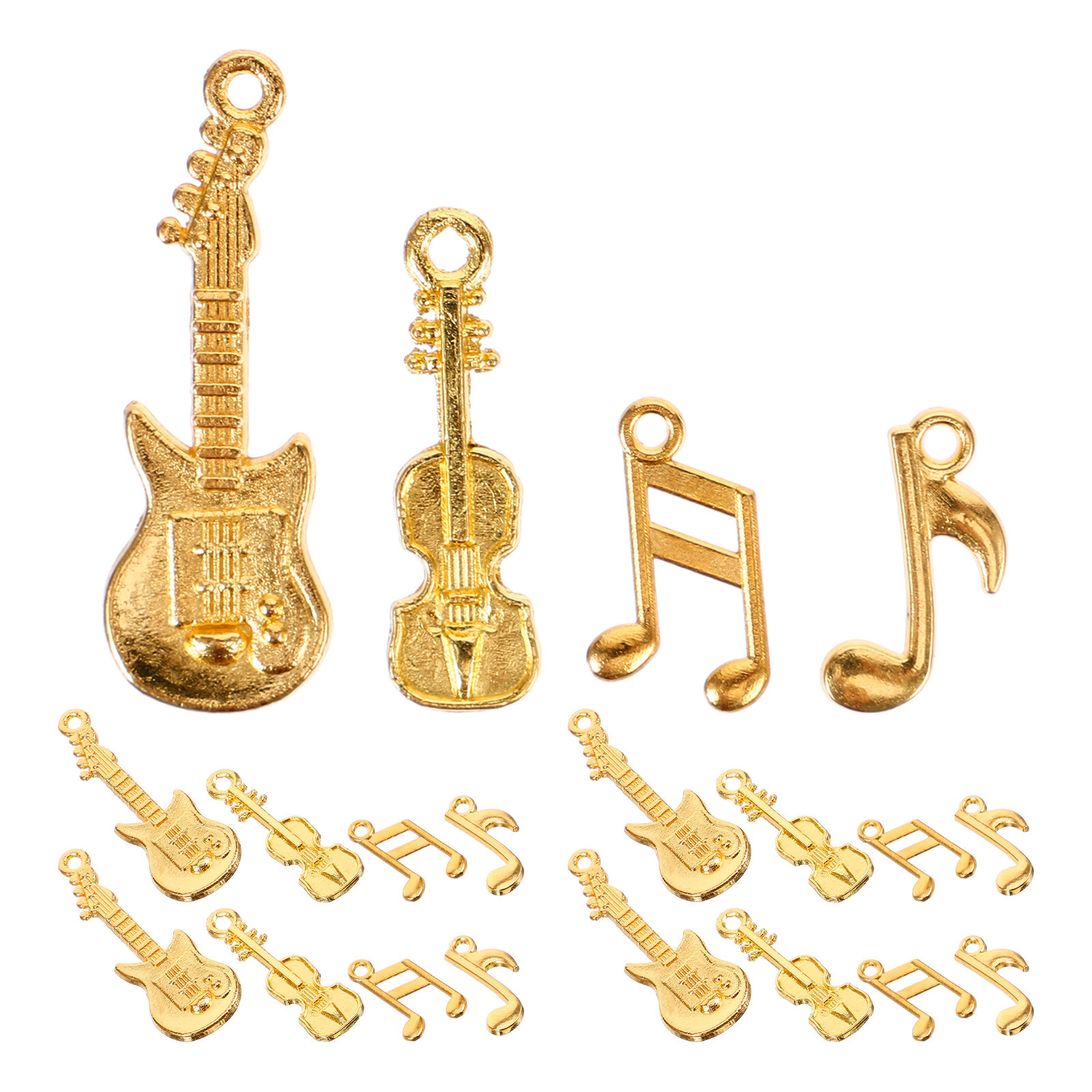 Jewelry Making Notes - 1 takım müzik notası gitar kolye