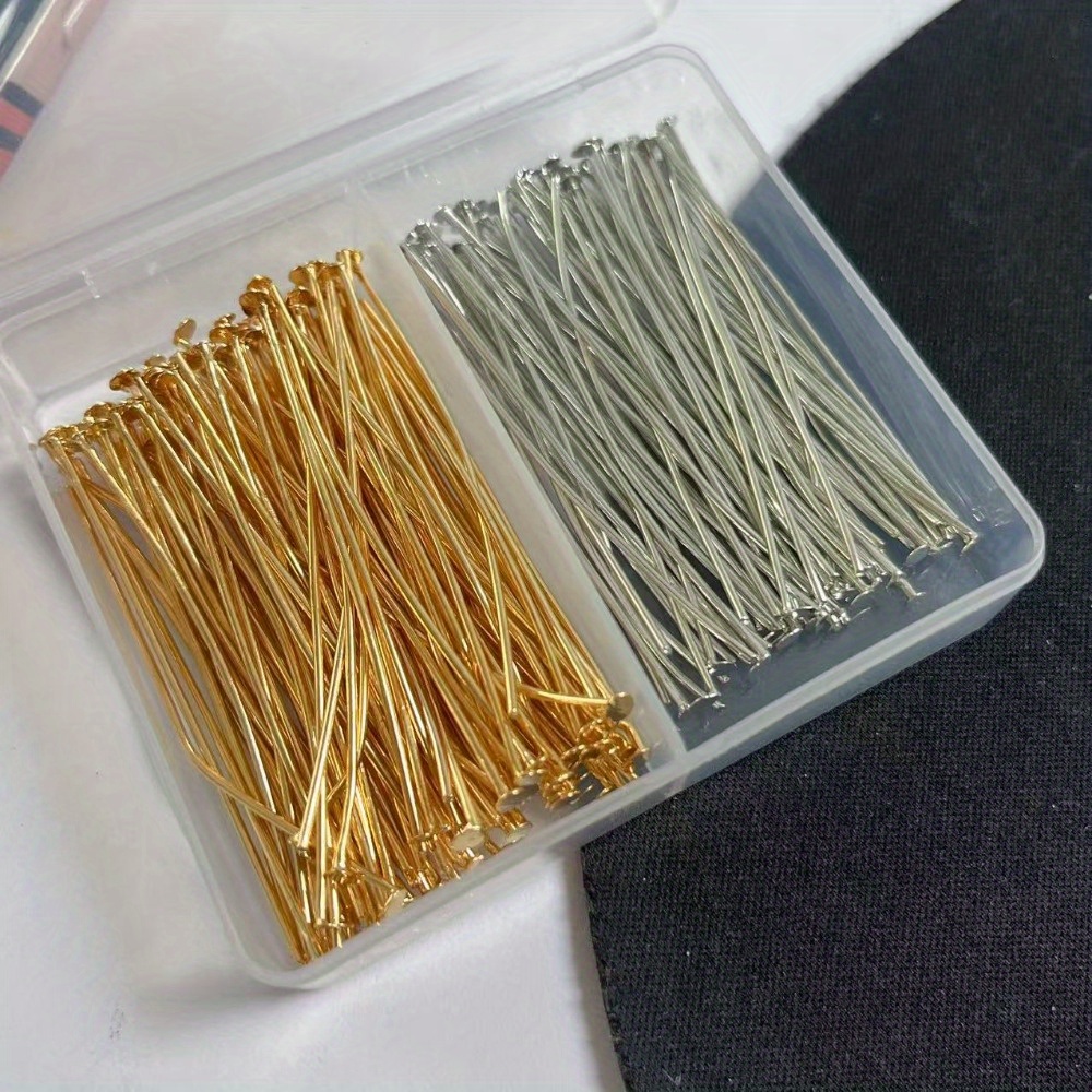 Jewelry Making Box - 200 adet 30/40/50mm Demir Başlı İğneler