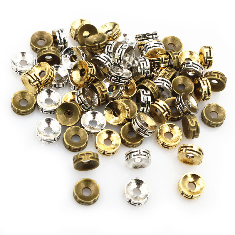 Eyepin Ball End - 50 adet 7.5x3mm Spacer boncuk bronz