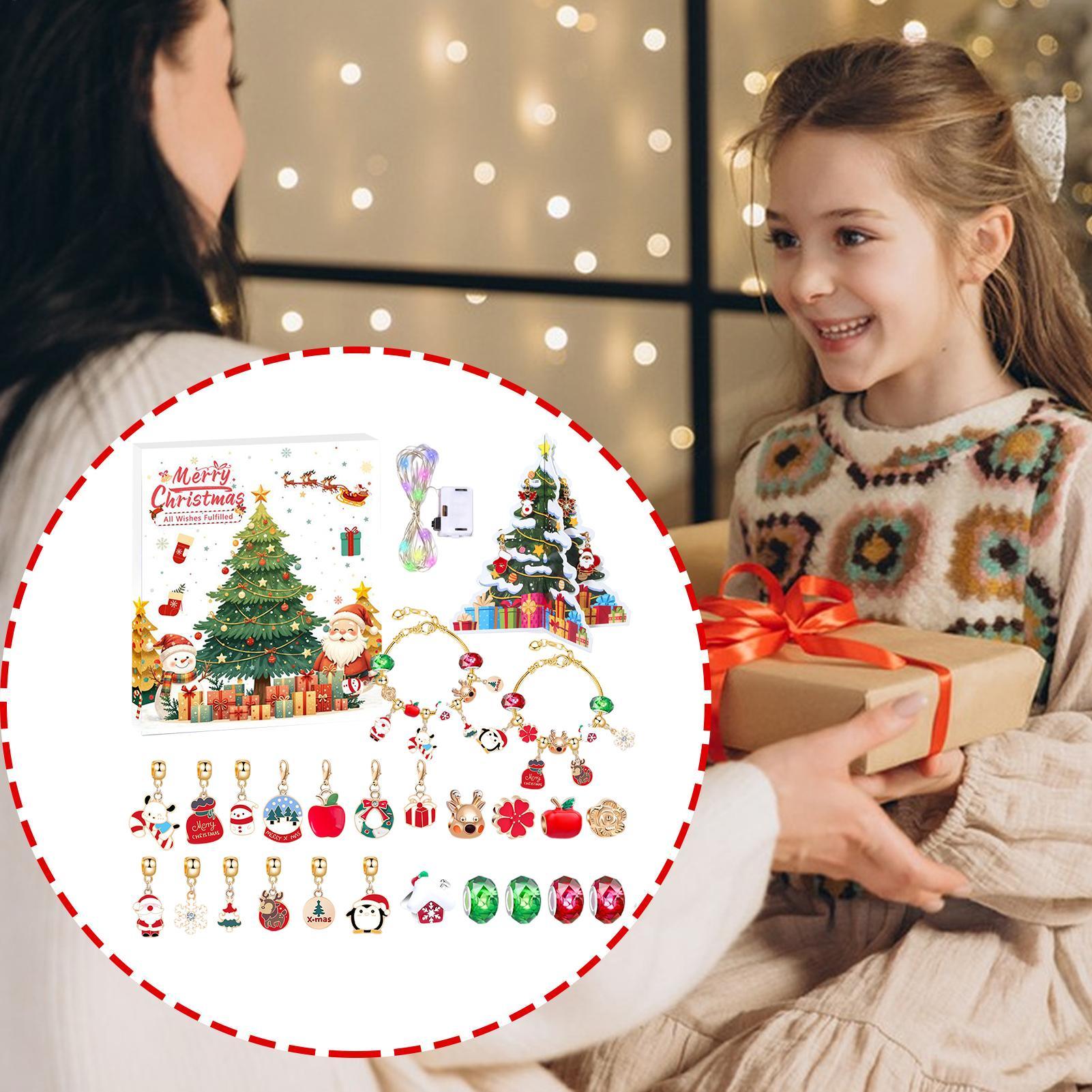 Jewelry Making Kit For Kids - Takvim Advent Charm Noel Geri Sayım