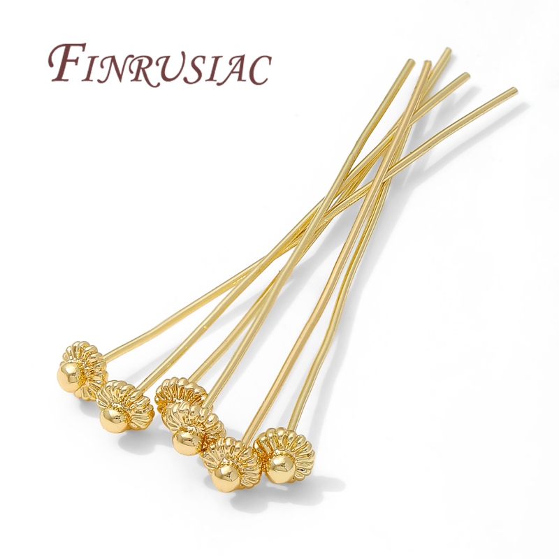 Jewelry Making Essentials - 10/20 adet/grup 18K altın kaplama iğneler