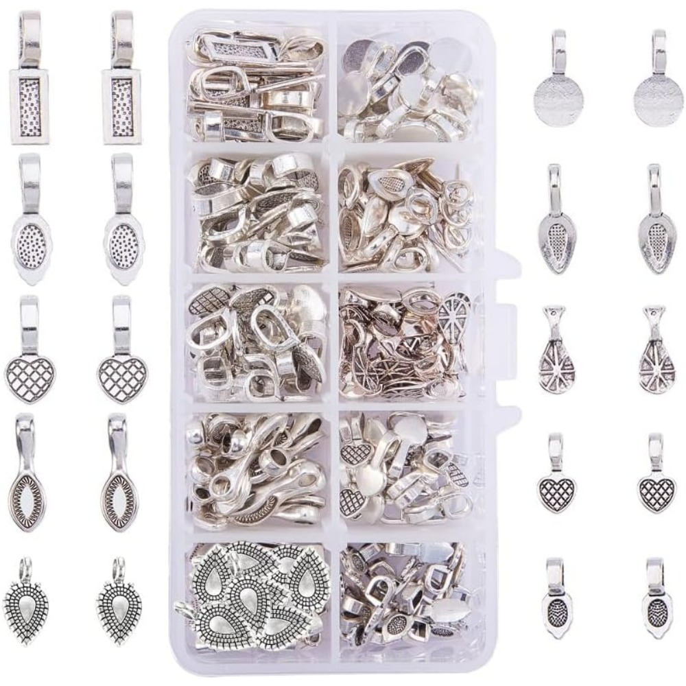 Jewelry Making Kits - 200 Parça 10 Stil Tibet Gümüş