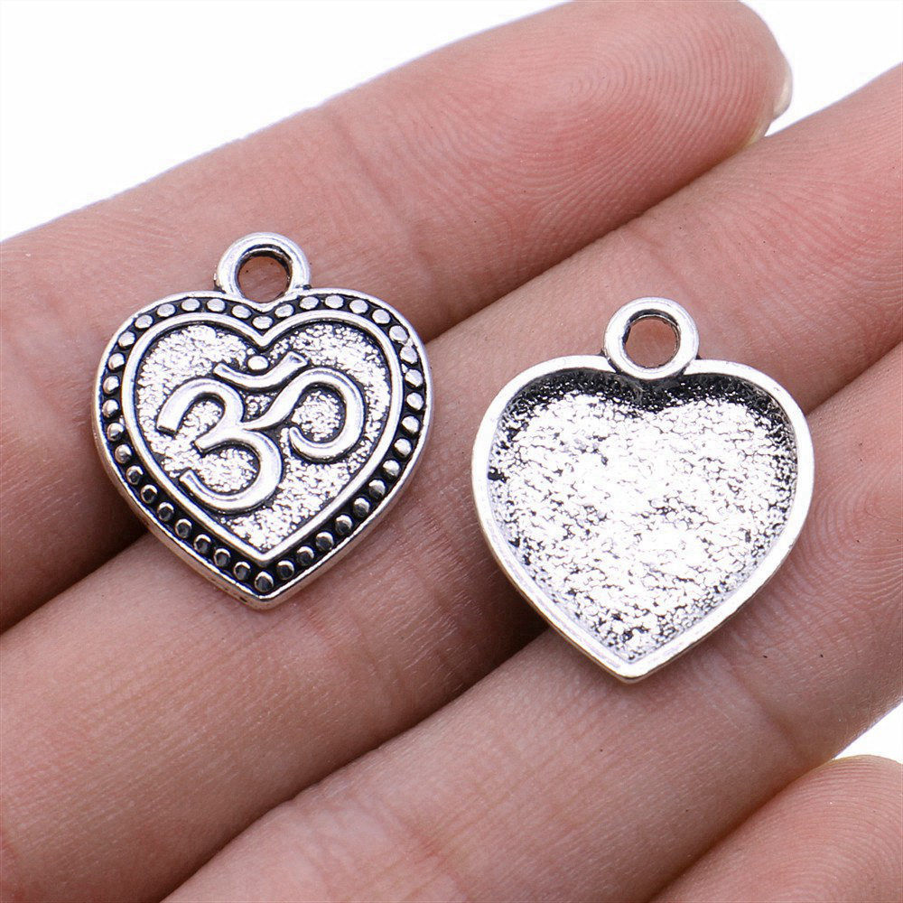 Jewelry Making The Well - Om Yoga Meditasyon Sembolü Charm Kolye
