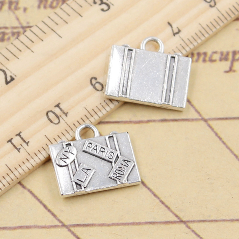 Jewelry Making In La - 10 adet Charms seyahat çantaları New
