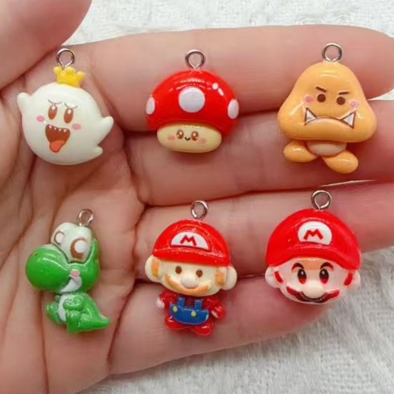 Jewelry Making Pendants - 10 adet reçine karikatür kolye ucu,