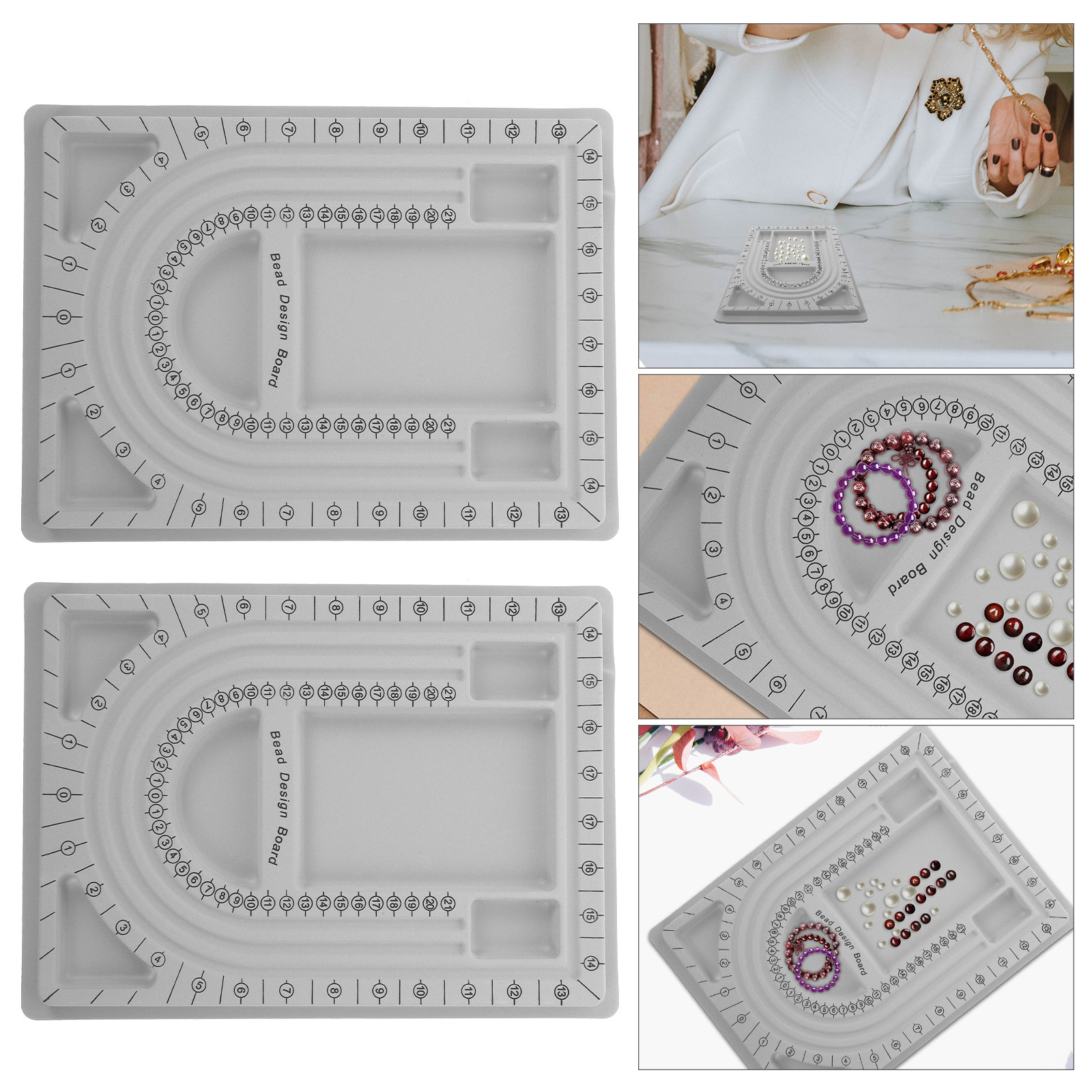 Jewelry Making Necklaces - 2 adet boncuk tasarım panosu takı