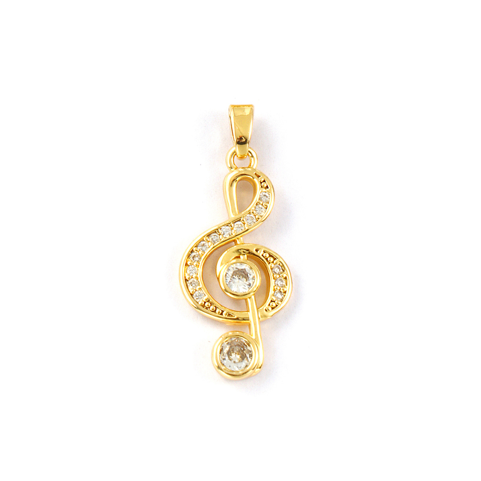 Jewelry Making Notes - 2 adet pirinç müzik notası tarzı