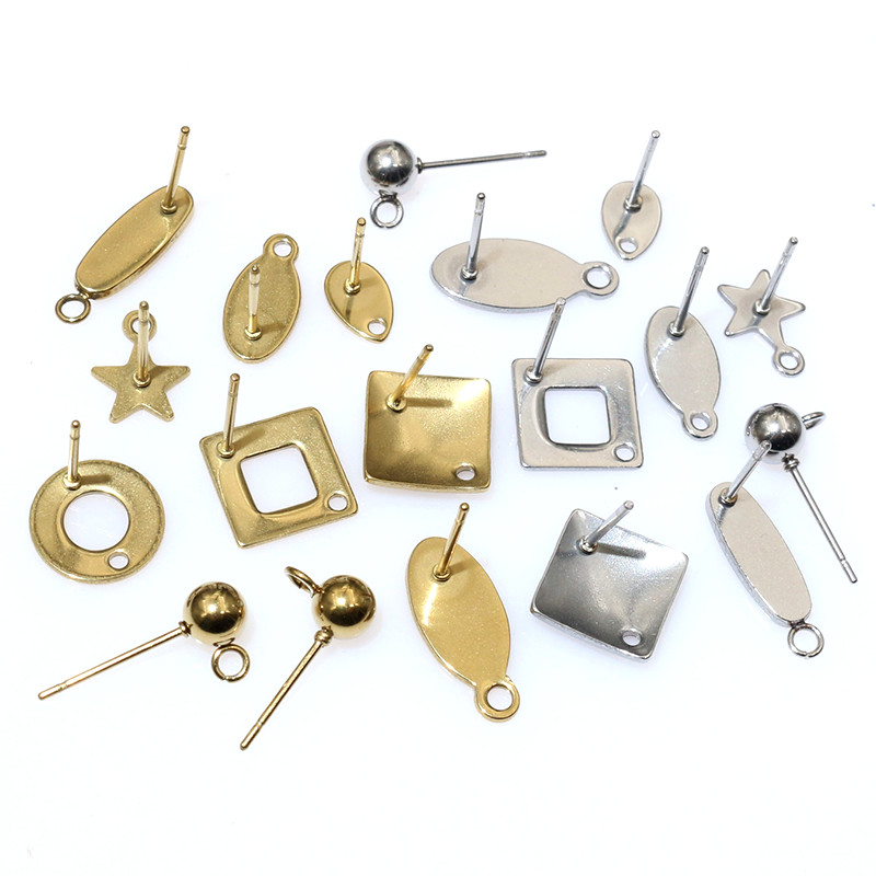 Jewelry Making Kits - 20 adet paslanmaz çelik zanaat küpe