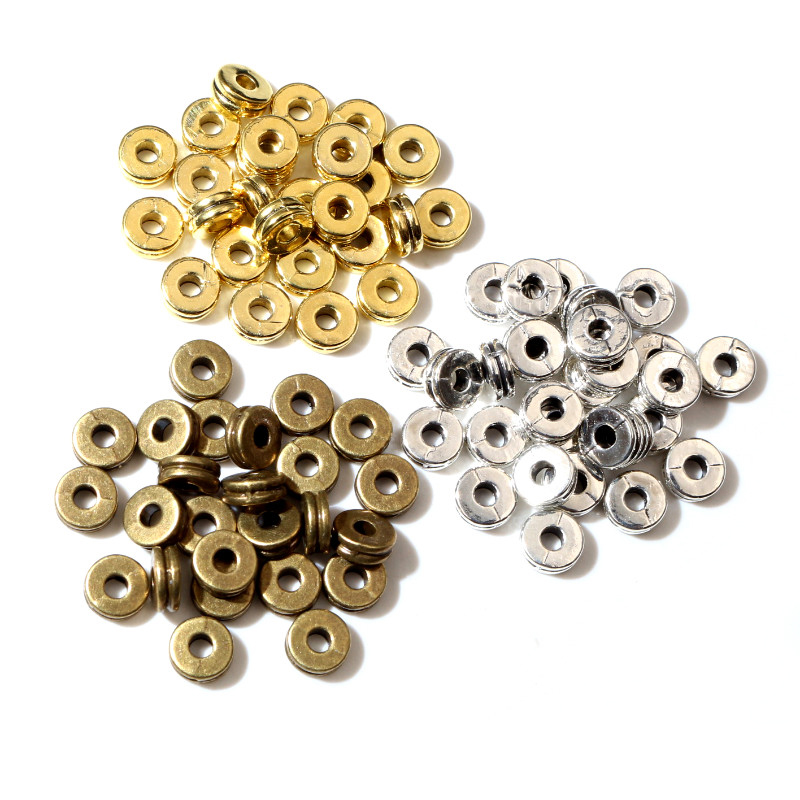 Eyepin Ball End - 100pcs 6x6x2.5mm antik altın gümüş kaplama