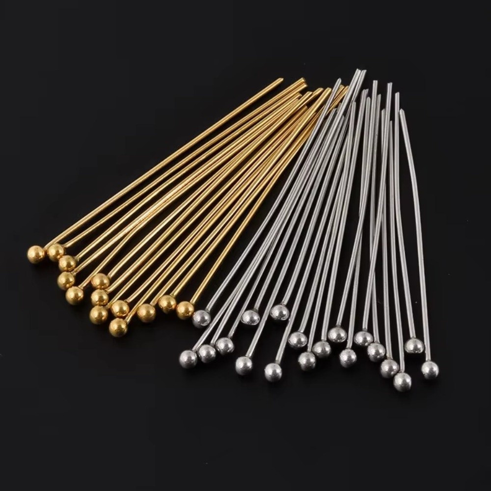 Eyepin Ball End - 100 Adet Pirinç Takı Yapım Pimleri