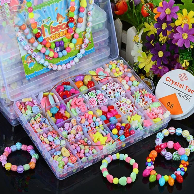 Jewelry Making Kit For Kids - Kızlar DIY boncuk seti takı yapma