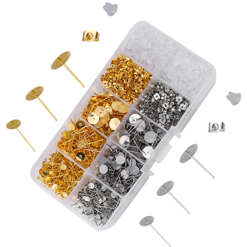1400 Adet/Lot Boş Küpe Çivisi  - Jewelry Making Box incelemesi ve fiyatı