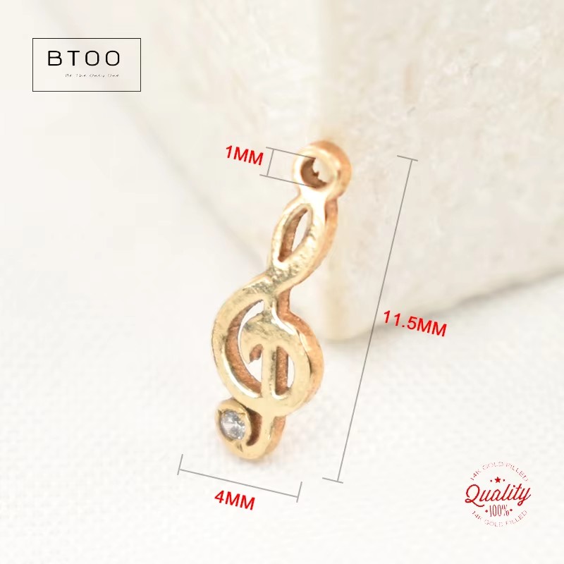 14K altın dolgulu nota takılar - Jewelry Making Notes incelemesi ve fiyatı