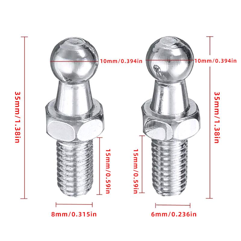 2 adet M6 M8 evrensel araba 10 - Eyepin Ball End incelemesi ve fiyatı