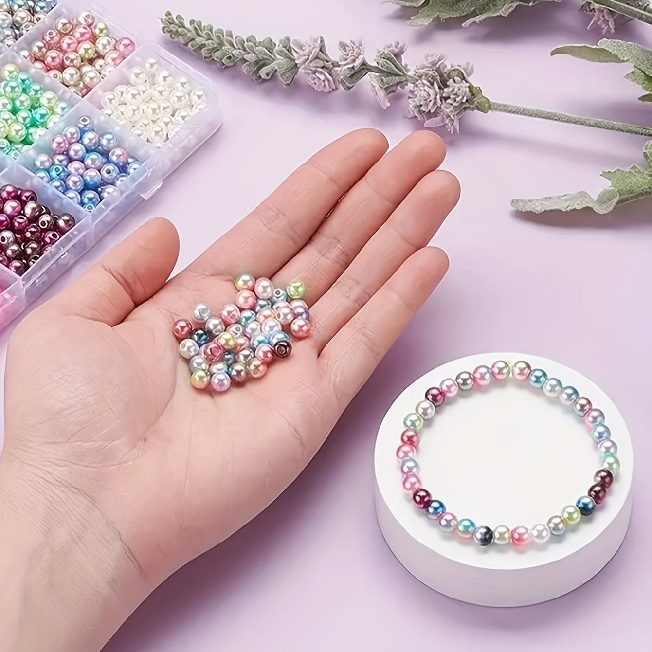 6mm çift renkli sprey boyalı a - Jewelry Making Box incelemesi ve fiyatı