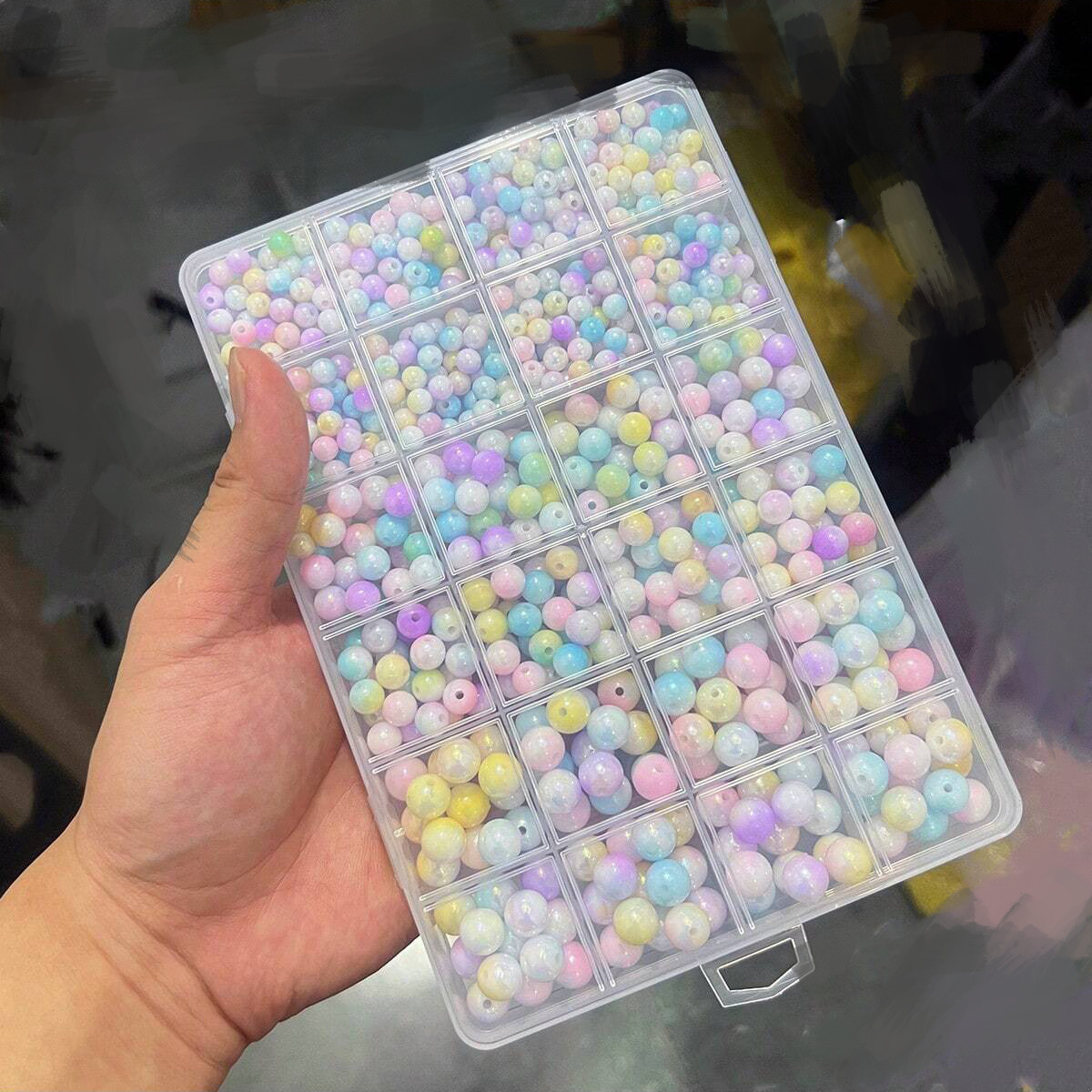 800 adet/24 bölmeli kutu 6mm/8 - Jewelry Making Box incelemesi ve fiyatı