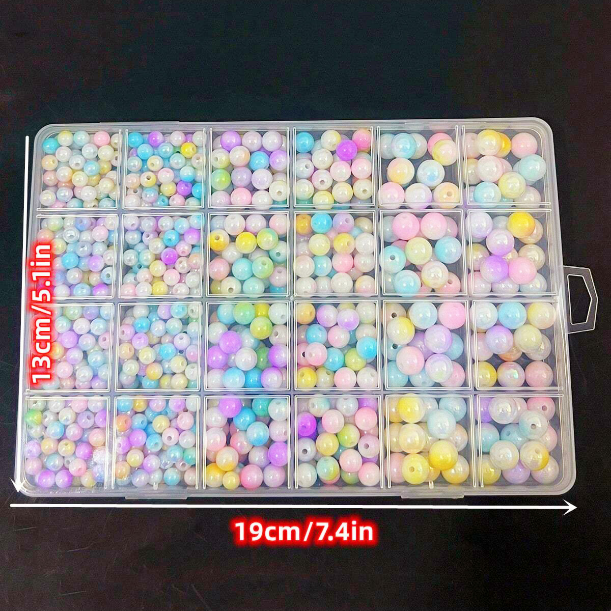 800 adet/24 bölmeli kutu 6mm/8 - Jewelry Making Box incelemesi ve fiyatı