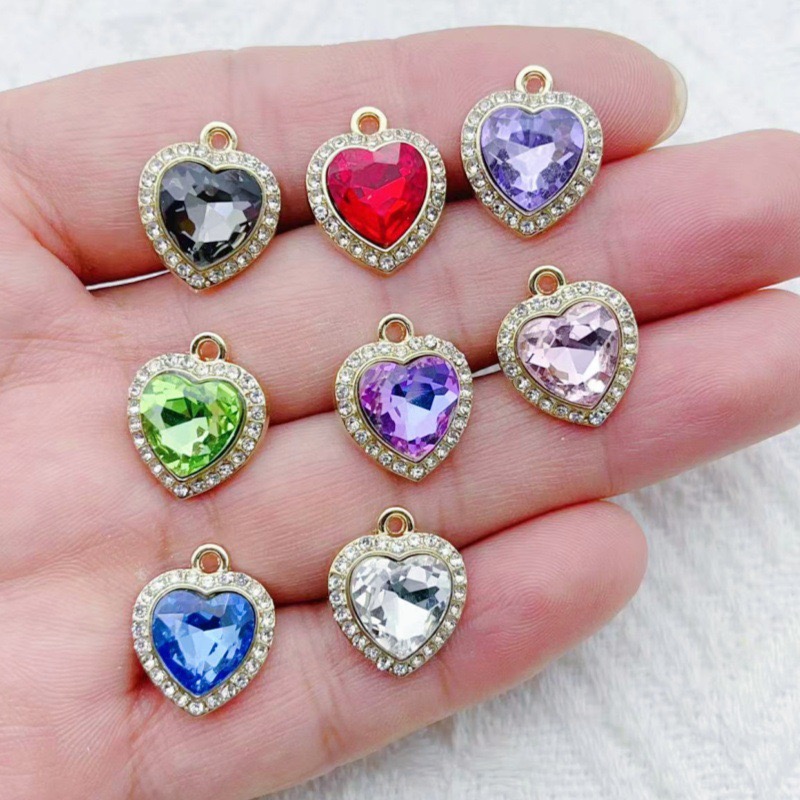 10 adet kalp şeklinde kakma re - Jewelry Making Pendants incelemesi ve fiyatı