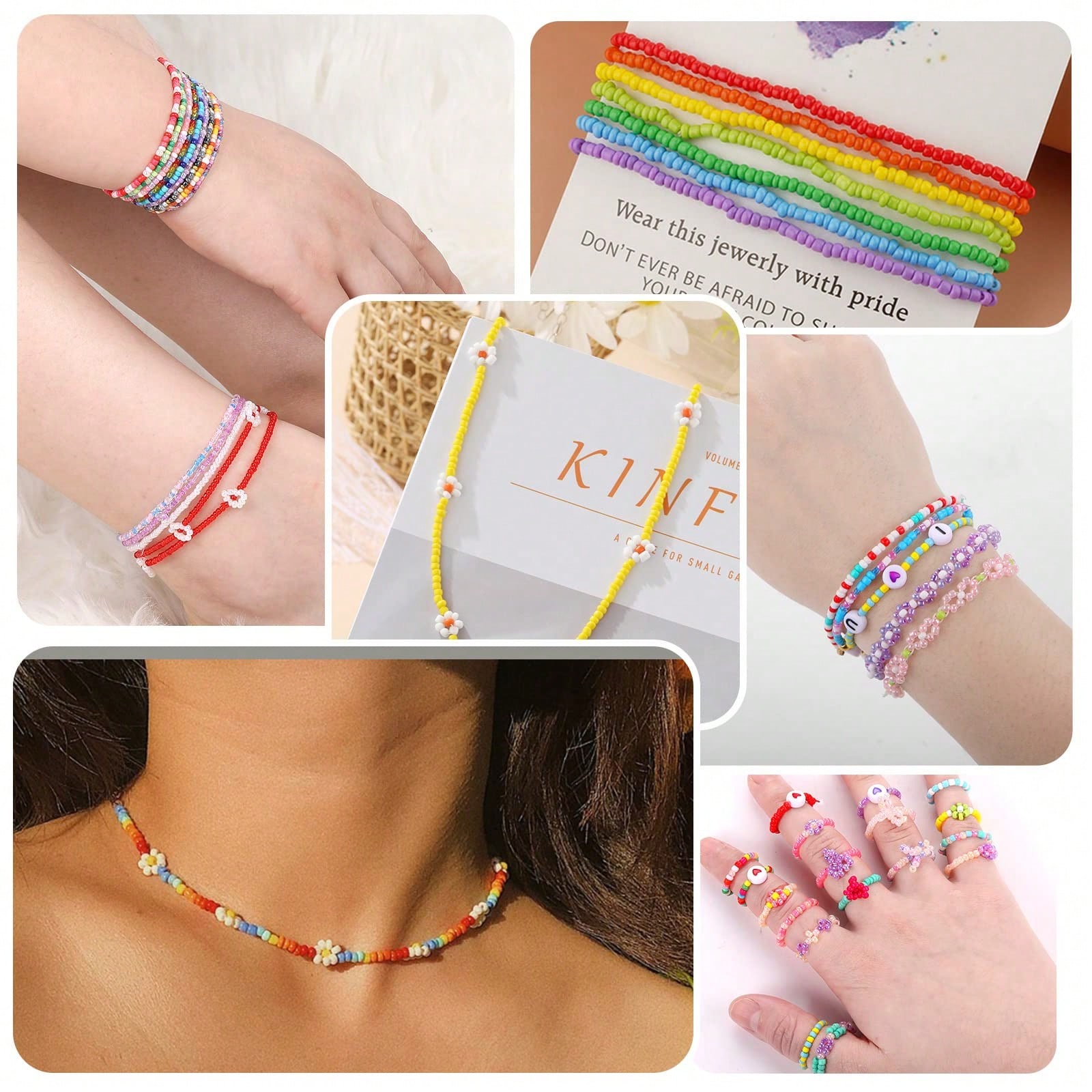 5760 adet 24 Bölmeli Kutu 3mm  - Jewelry Making Kit For Kids incelemesi ve fiyatı