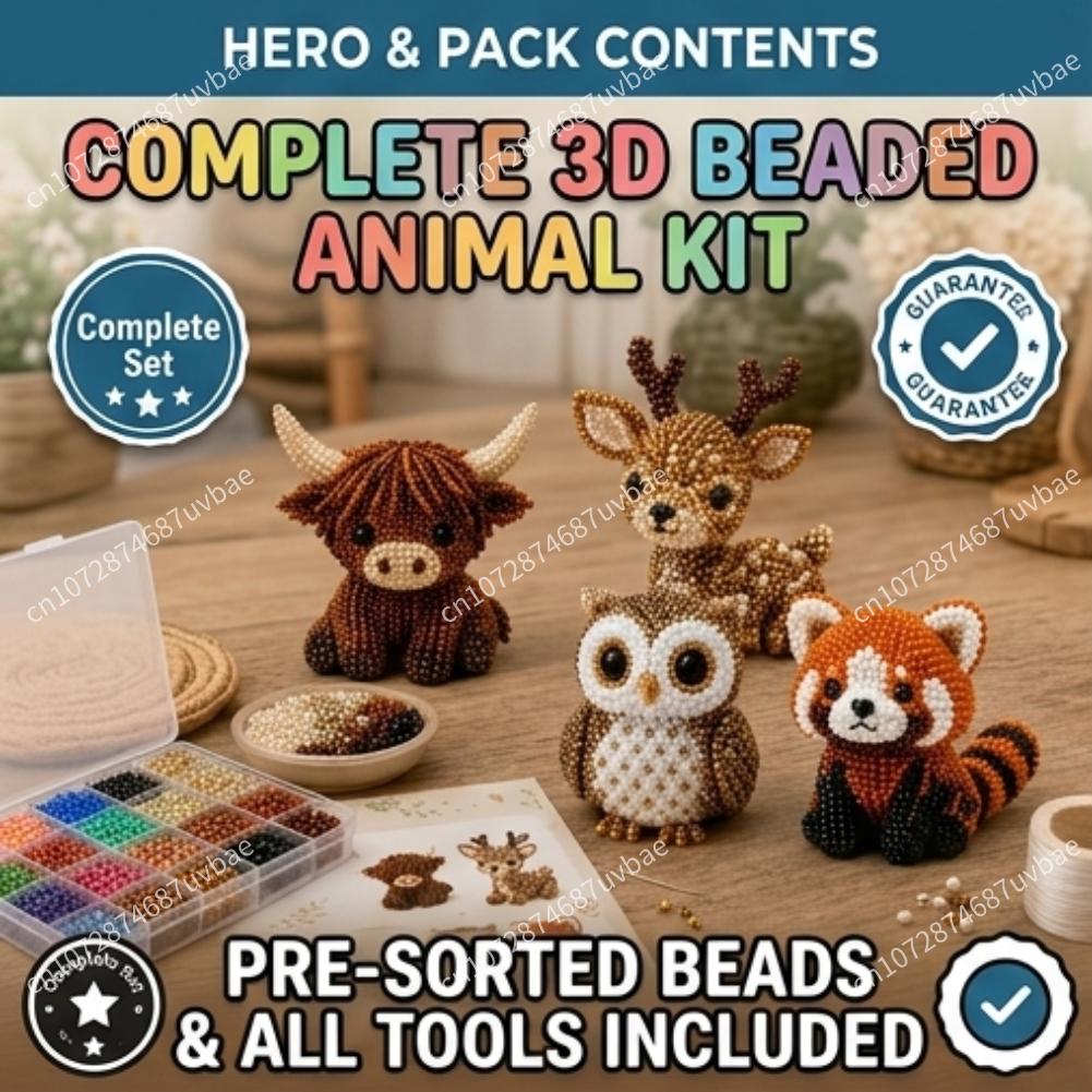 Mini 3D Hayvan Boncuk Yapımı S - Jewelry Making Kit For Kids incelemesi ve fiyatı