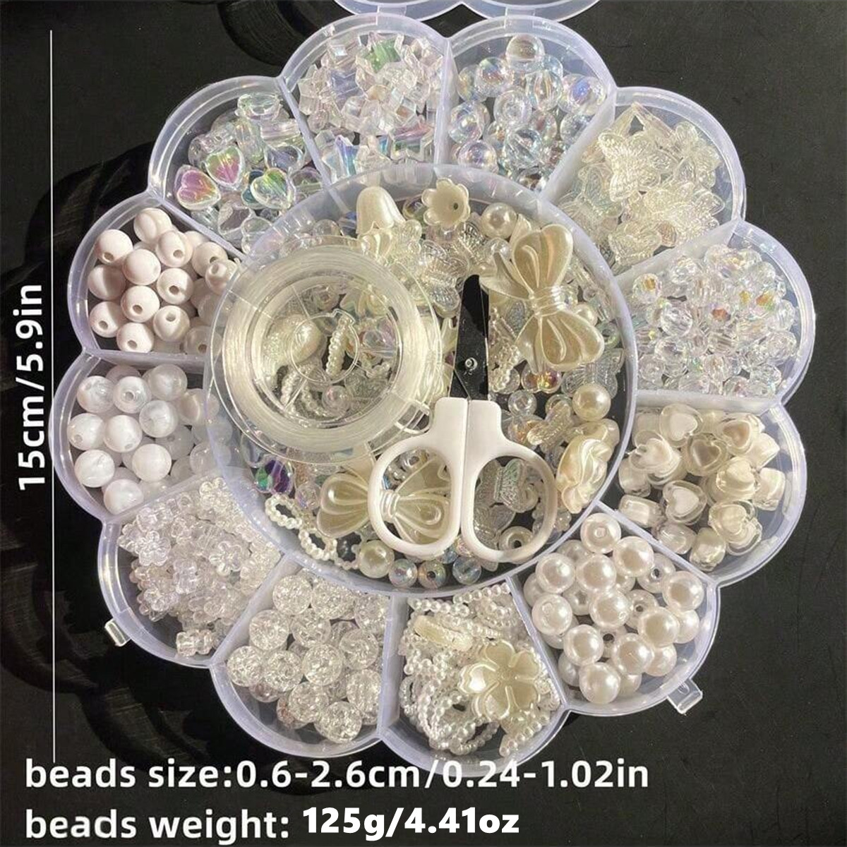 2 takım/1 takım 13 ızgaralı ak - Jewelry Making Box incelemesi ve fiyatı