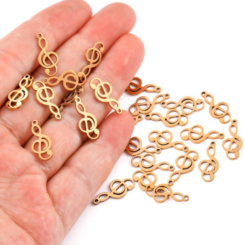10 adet Charms Nota Paslanmaz  - Jewelry Making Notes incelemesi ve fiyatı
