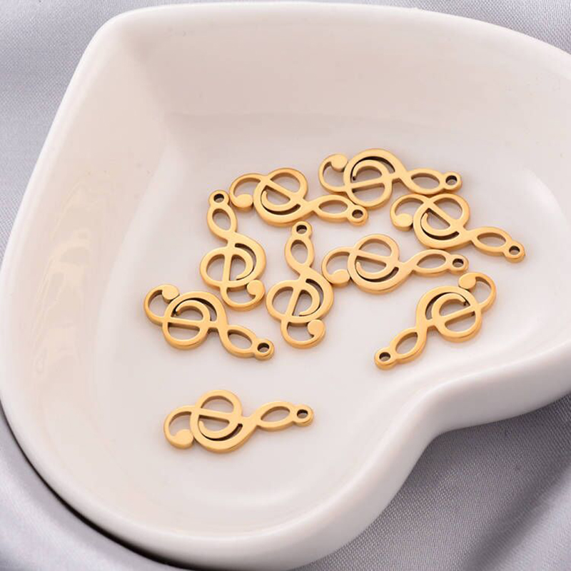 10 adet Charms Nota Paslanmaz  - Jewelry Making Notes incelemesi ve fiyatı