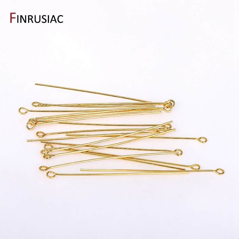 50 adet/grup 18 k Altın Kaplam - Eyepin Ball End incelemesi ve fiyatı