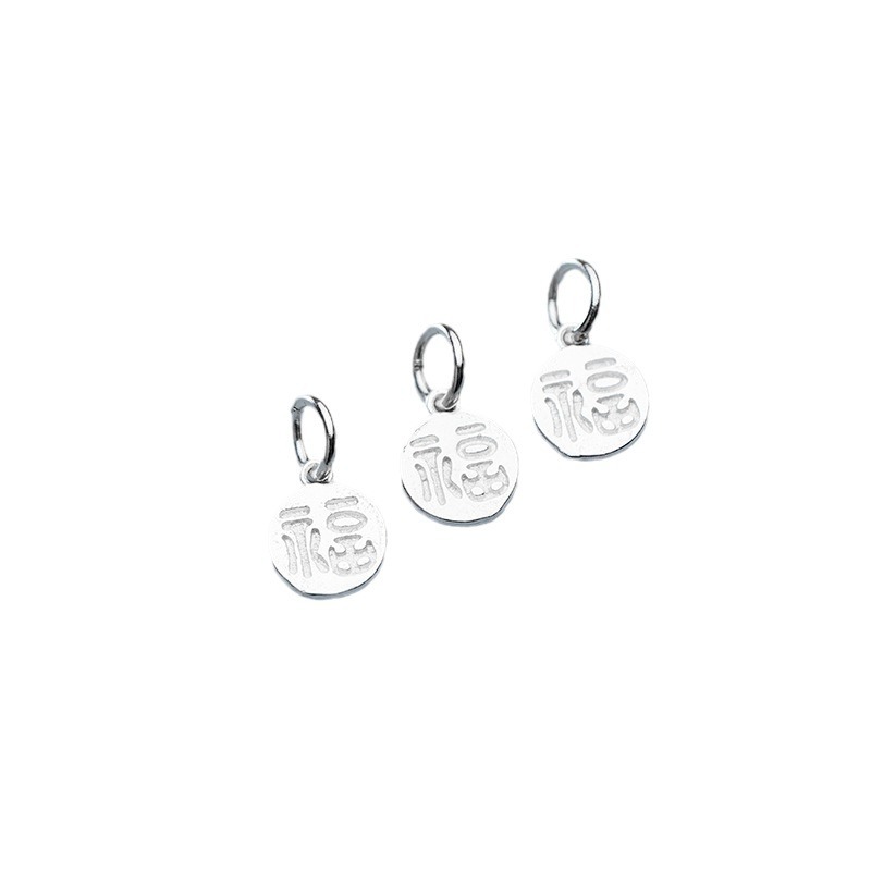 925 Gümüş Fu Karakter Charm Ko - Jewelry Making In La incelemesi ve fiyatı