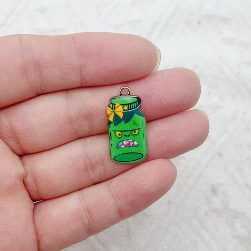 12 adet alaşımlı baskılı şişe  - Jewelry Making Pendants incelemesi ve fiyatı