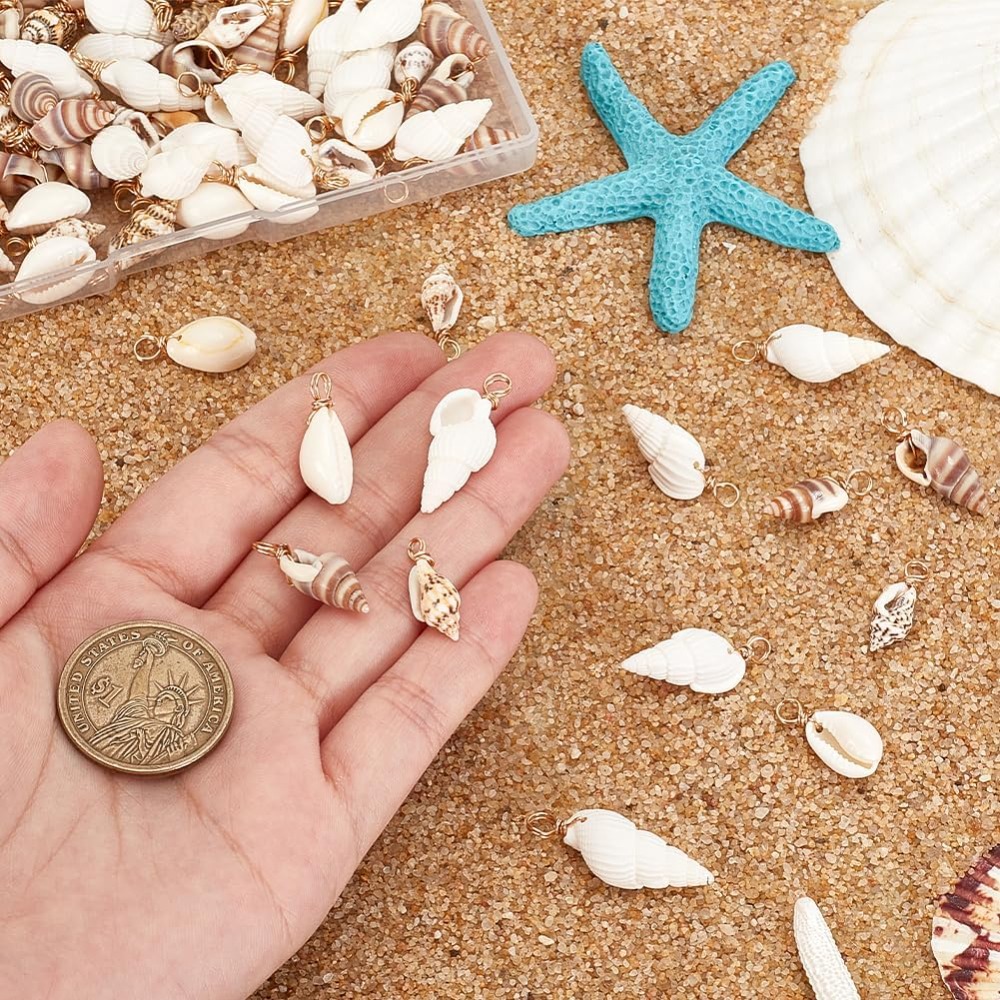 100 adet 4 Stilleri Doğal Kabu - Jewelry Making Kits incelemesi ve fiyatı