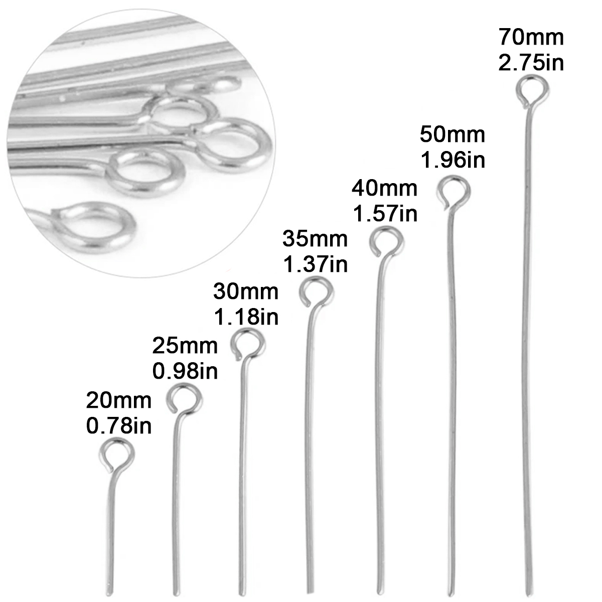 100 adet/grup Paslanmaz Çelik  - Jewelry Making Essentials incelemesi ve fiyatı