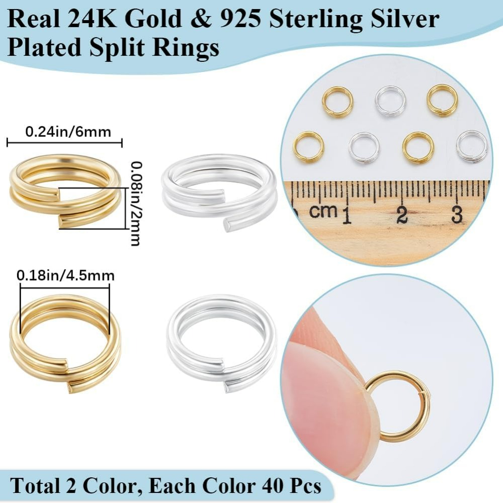 1 kutu 80 adet bölünmüş atlama - Jewelry Making Box incelemesi ve fiyatı