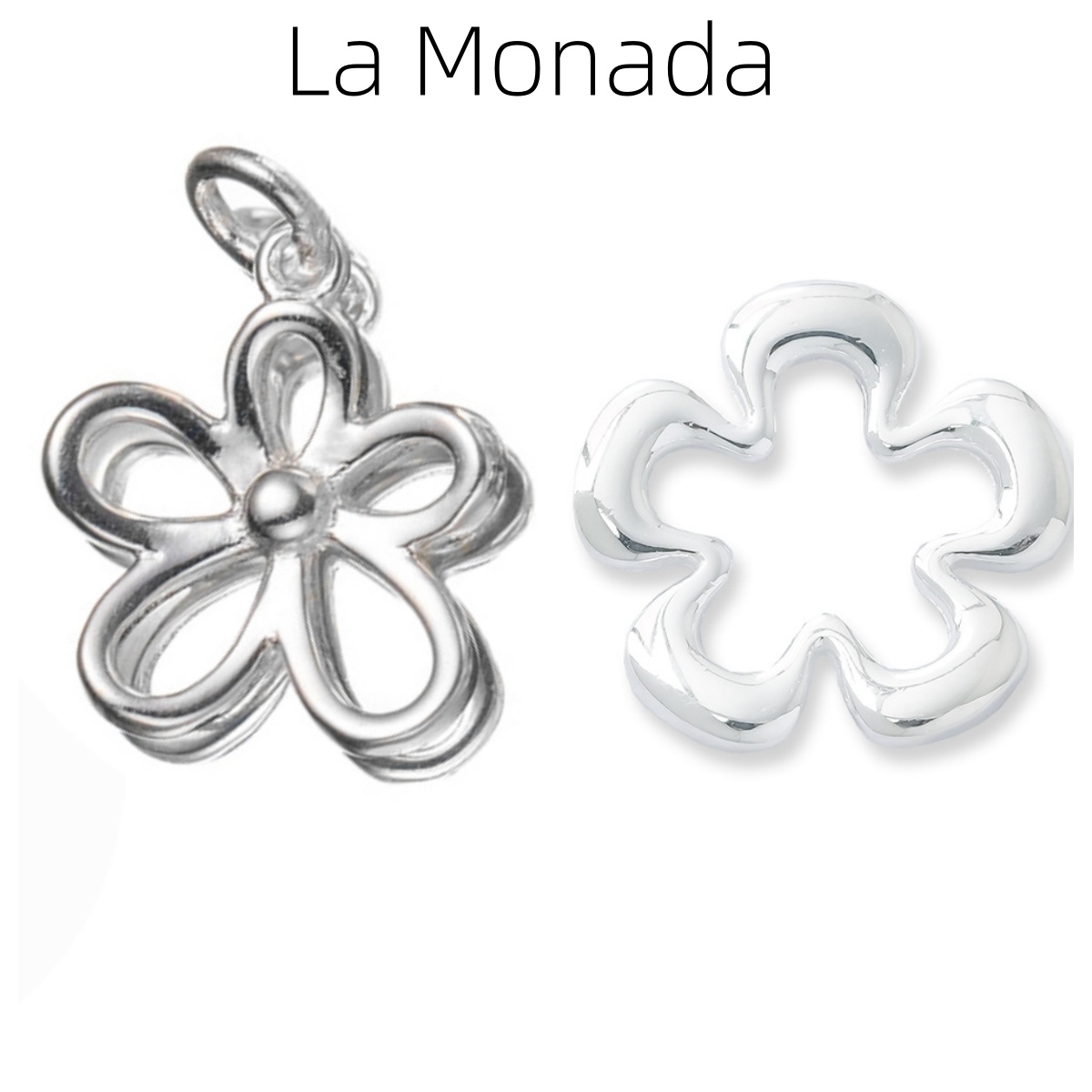 925 Ayar Gümüş Oyuk Çiçek Şekl - Jewelry Making In La incelemesi ve fiyatı