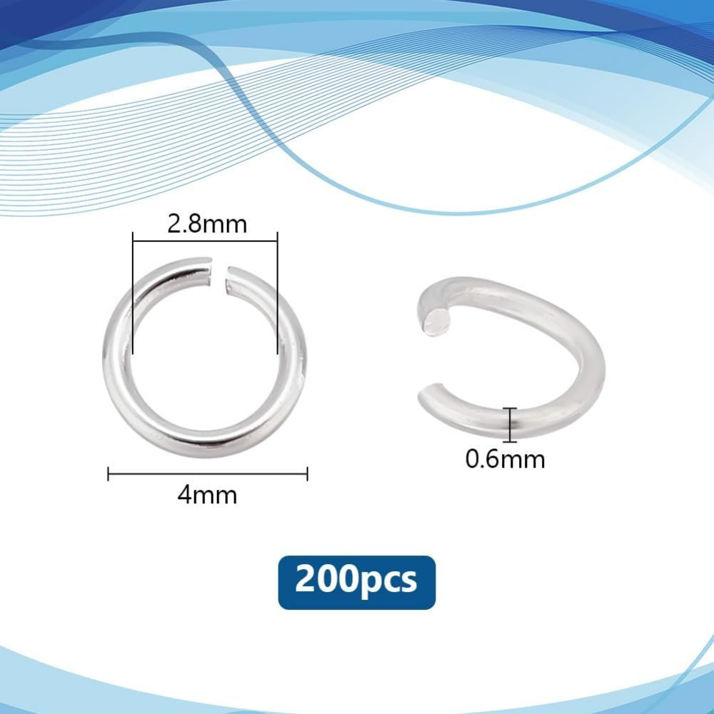 200 adet 925 Ayar Gümüş Kaplam - Jewelry Making Silver incelemesi ve fiyatı