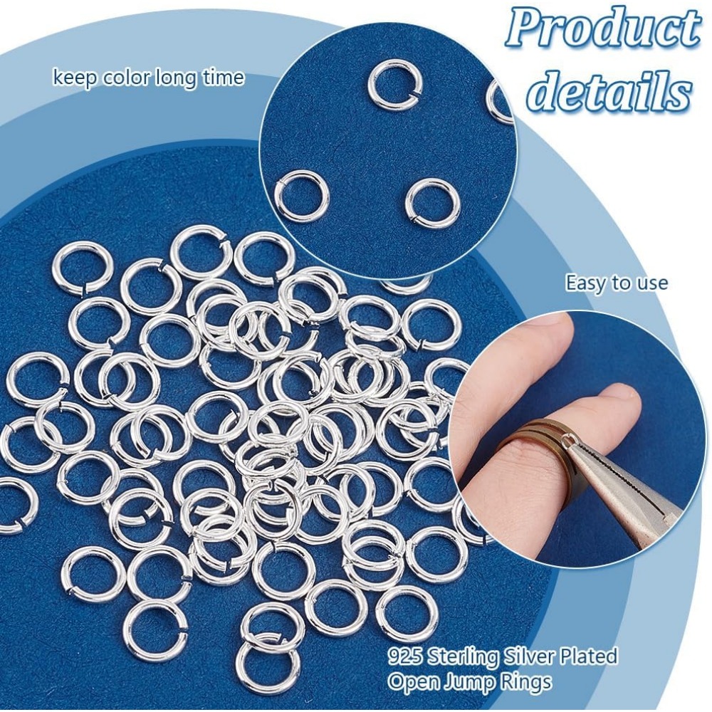 200 adet 925 Ayar Gümüş Kaplam - Jewelry Making Silver incelemesi ve fiyatı