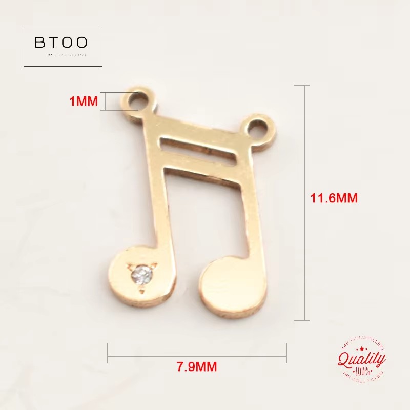 Müzik Notası Şeklinde Kolye Uc - Jewelry Making Notes incelemesi ve fiyatı
