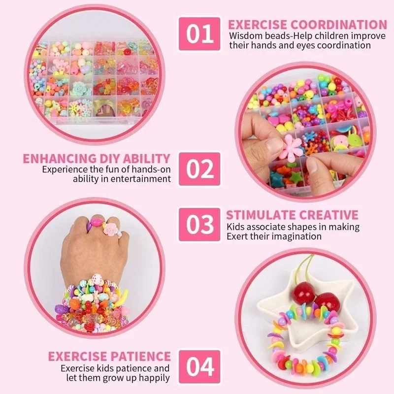 Kızlar DIY boncuk seti takı ya - Jewelry Making Kit For Kids incelemesi ve fiyatı